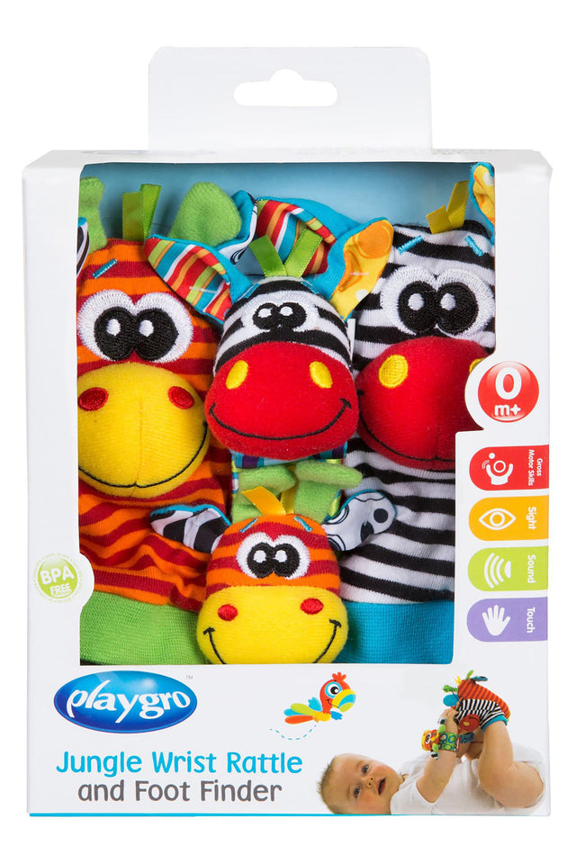Playgro Jungle Wrist Rattle And Foot Finder