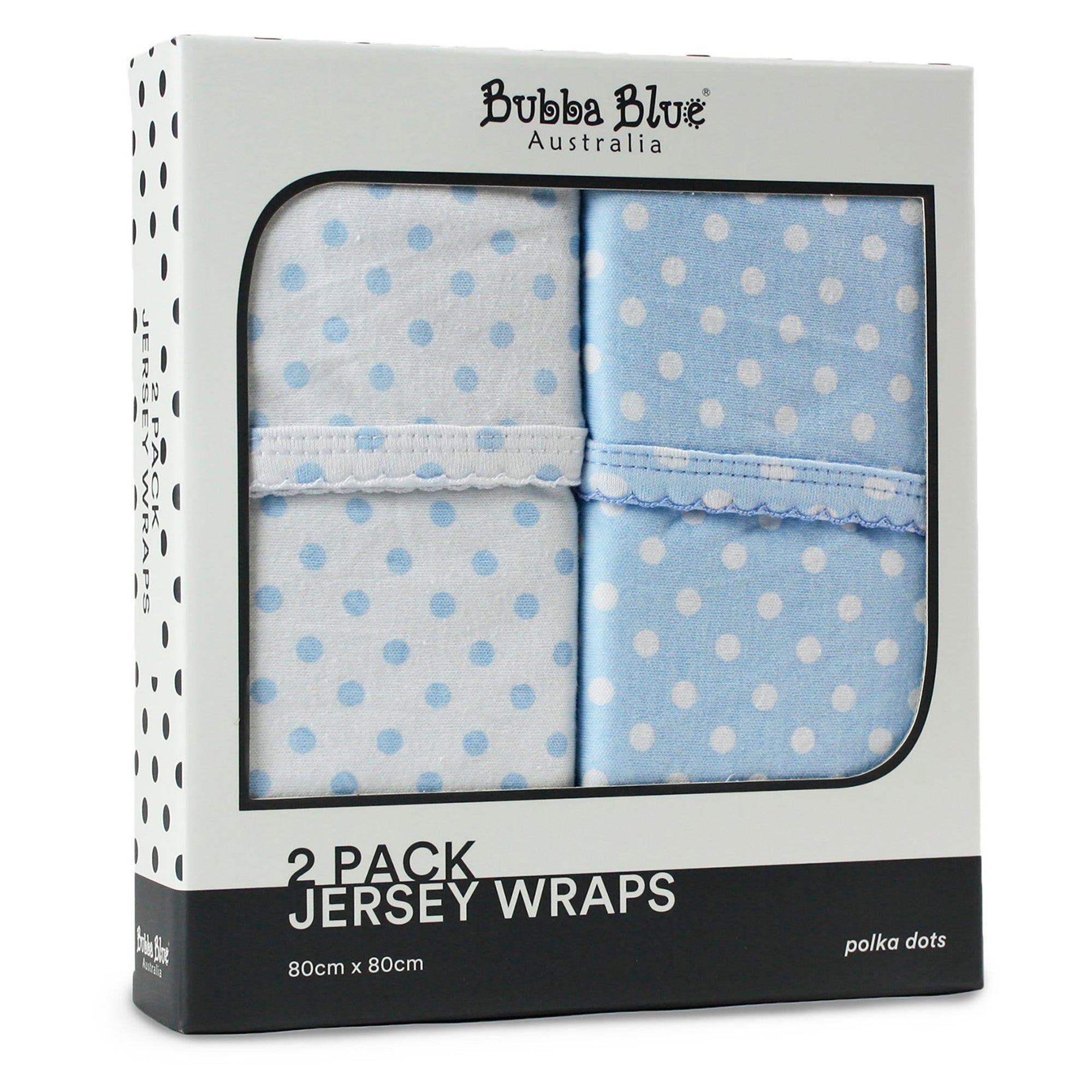 Bubba Blue 2 Pack Jersey Wraps Blue Polka Dots Babies R Us Australia