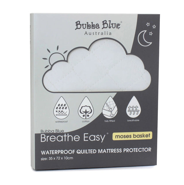 Bubba Blue Quilted Mattress Protector Moses Basket