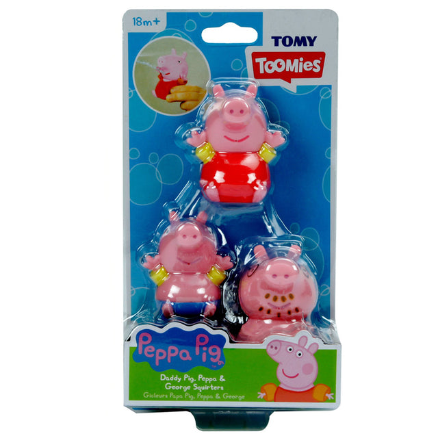 TOMY Toomies Peppa Pig Bath Squirters - Daddy Pig