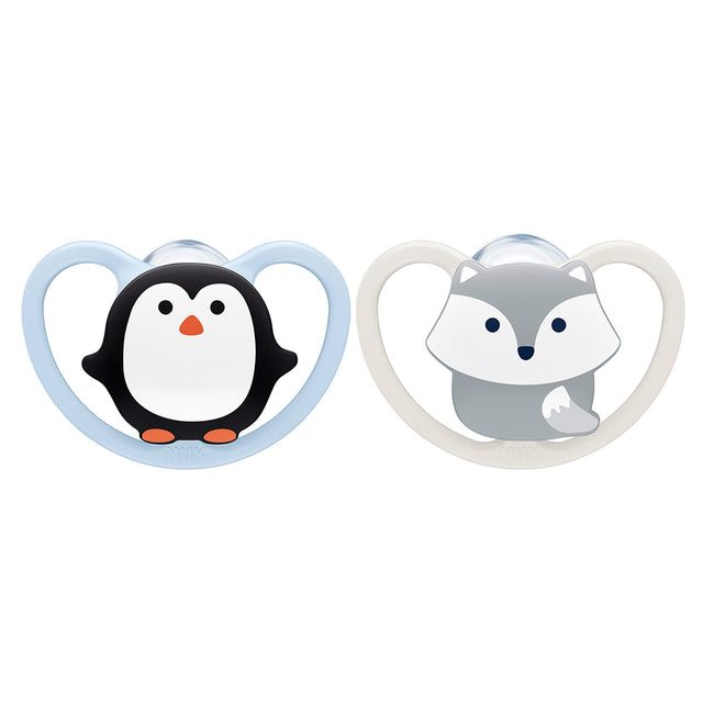 NUK Space Silicone Soother 0-6 Months Boy