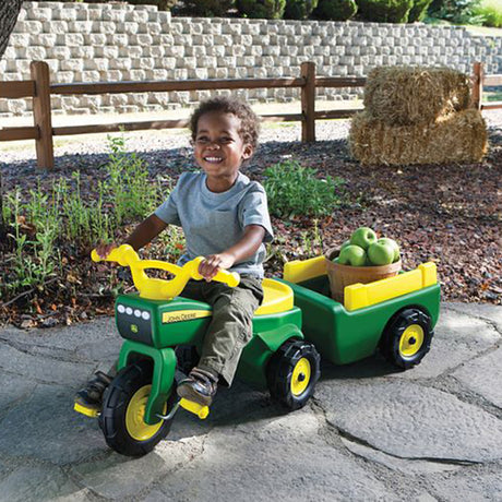 John Deere Trike with Cart