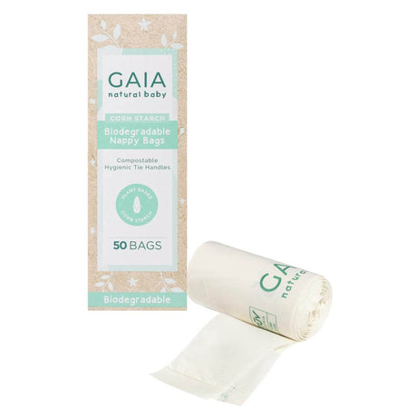 Gaia Biodegradable Nappy Bags 50 Pack