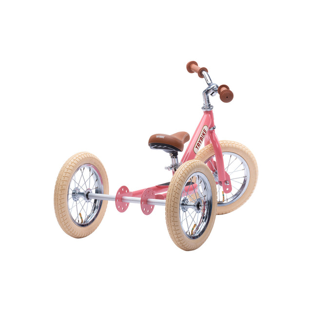 Trybike Vintage Pink 2 in 1 Balance Bike