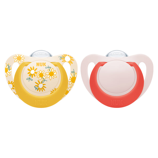 NUK Star Silicone Soother Girl