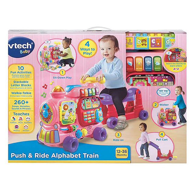 VTech Push & Ride Alphabet Train, Pink