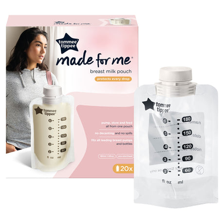 Tommee Tippee Clear Express And Go Breast Milk Pouch 20PK