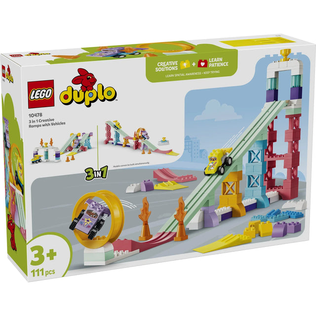 LEGO DUPLO 3 in 1 Creative Ramps with Vehicles 10478