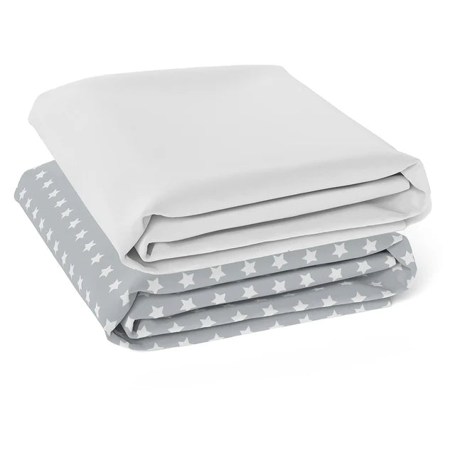 Bubba Blue Everyday Essentials 2pk Jersey Cot Fitted Sheets