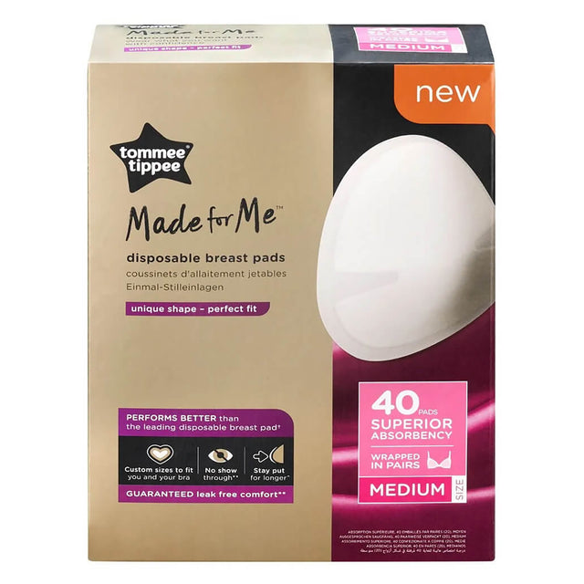 Tommee Tippee Made for Me Disposable Breast Pads 40pk