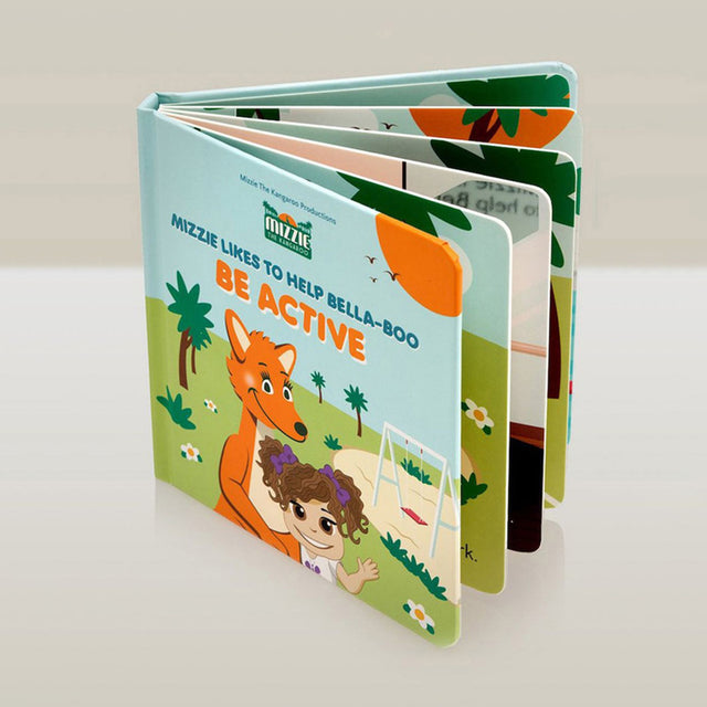 Mizzie the Kangaroo Be Active Interactive Touch & Feel Book