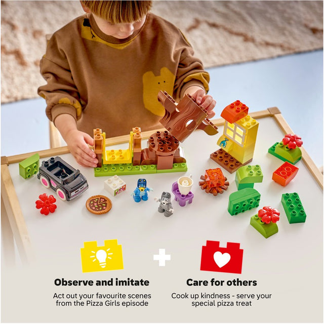LEGO DUPLO Pizza Girls with Muffin and Bluey 10469