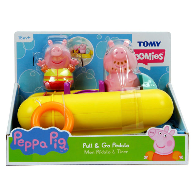 TOMY Toomies Peppa Pig - Peppa Pull & Go Pedalo