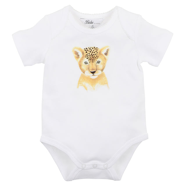 Bebe Lion Cub Bodysuit Cream