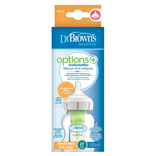 Dr Browns Options Wide Neck Anti-Colic Feeding Bottle