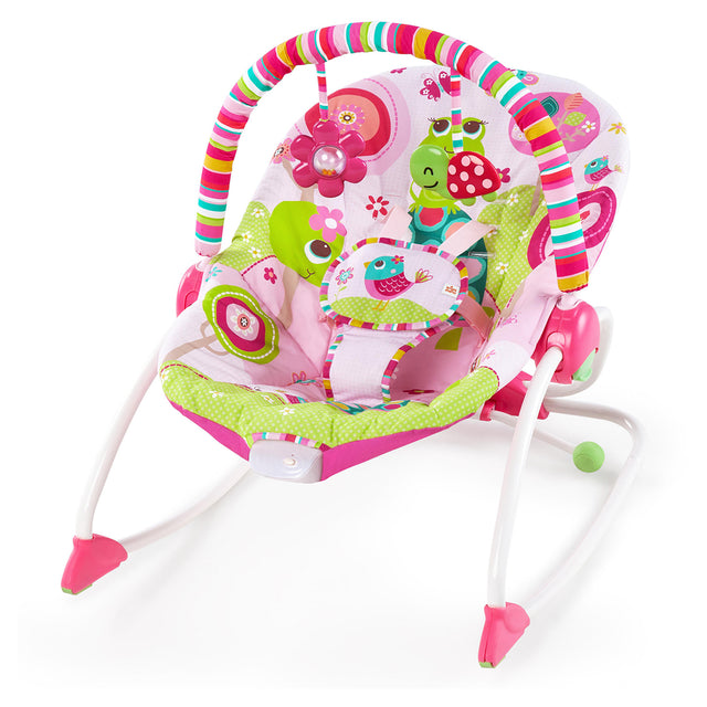 Bright Starts Infant to Toddler Rocker Raspberry Garden