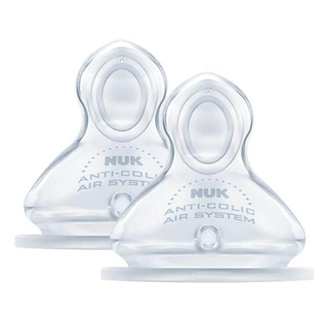 NUK First Choice Plus No Colic Teat 2 Pack 6-18 Months