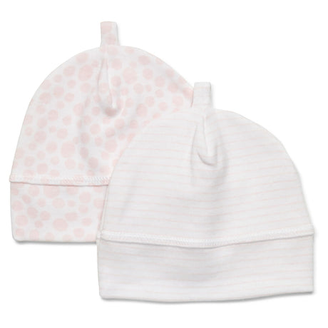 Marquise Beanie 2-Pack - Pink Stripe/Pink Dots