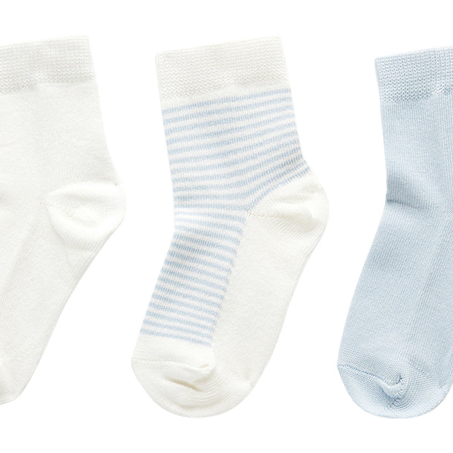 PureBaby 3 Sock Pack - Pale Blue