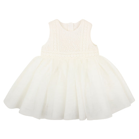 Bebe Embroidered Organza Dress Ivory