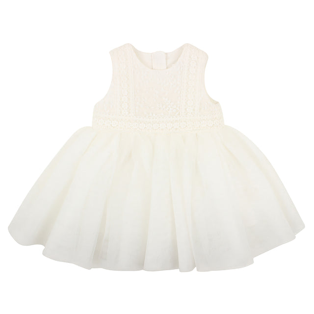 Bebe Embroidered Organza Dress Ivory