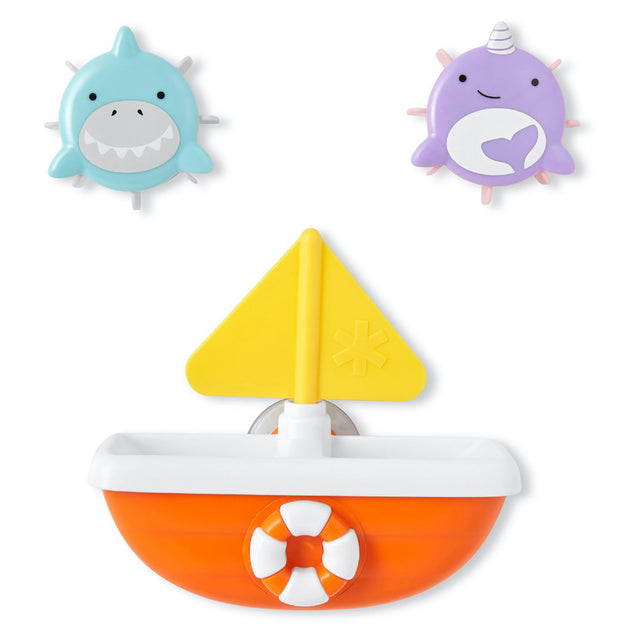 Skip Hop Zoo Tip & Spin Boat Shark & Narwhal