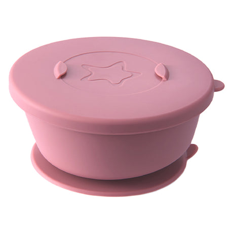 Cherub Baby Silicone Suction Tilt Bowl with Lid