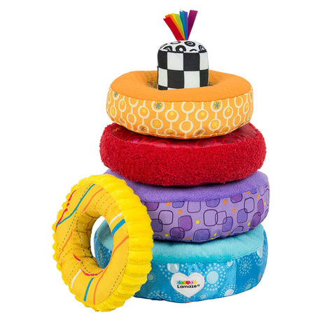 Lamaze Rainbow Stacking Rings Interactive Toy
