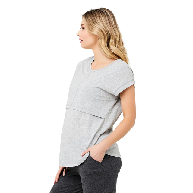 Ripe Richie Nursing Tee - Grey Marle