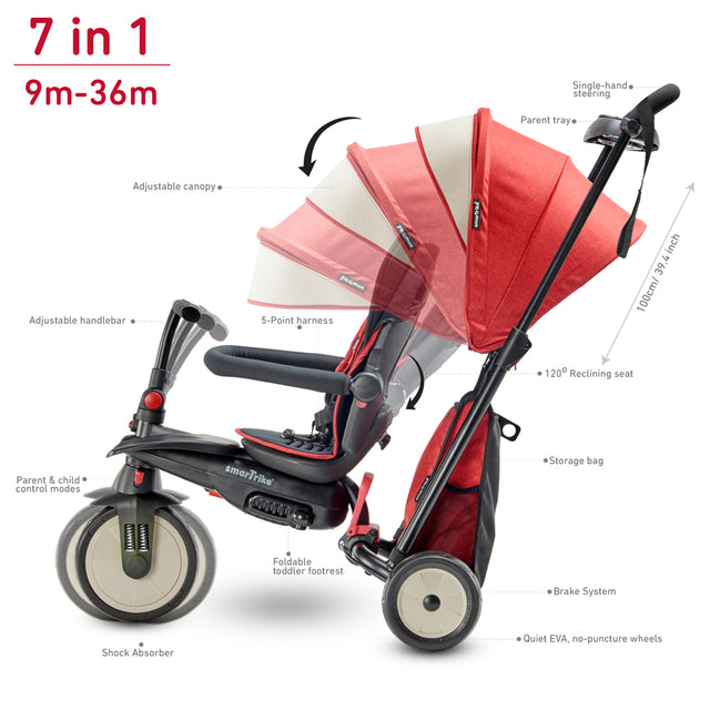 smarTrike STR5 - Folding 7 in 1 Baby Trike