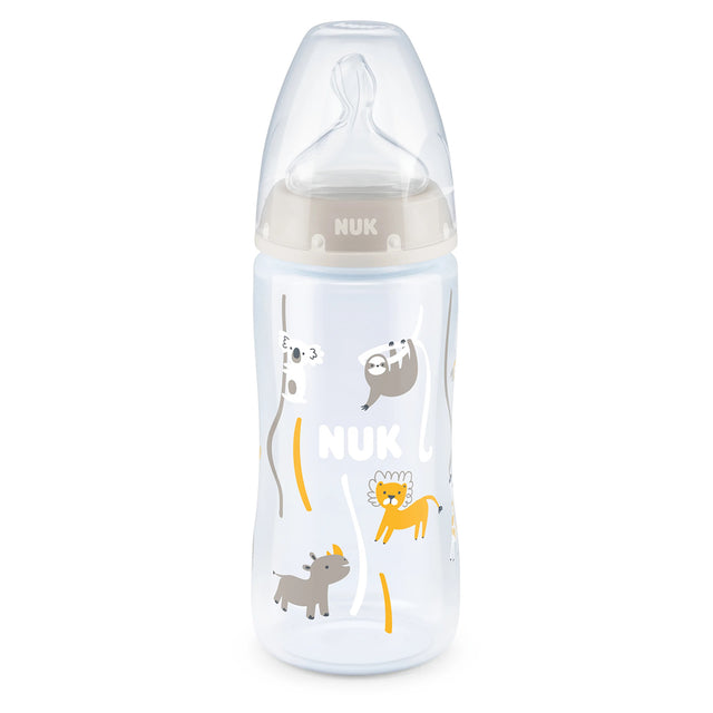 NUK First Choice+ Temperature Control 300ml Baby Bottle, White