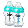 Tommee Tippee Clear Advanced Anti Colic Feeding Bottle 260ml 2 Pk