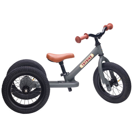 Trybike Vintage Grey 2 in 1 Balance Bike