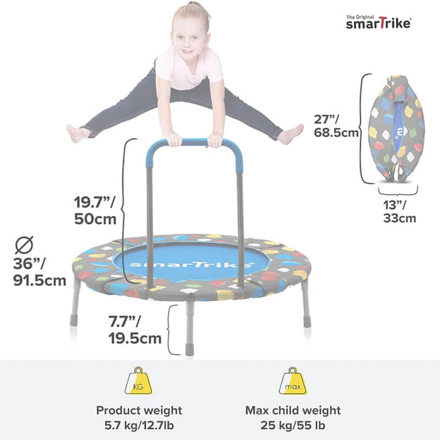SmarTrike 3-in-1 Activity Center Trampoline - Blue