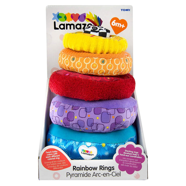 Lamaze Rainbow Stacking Rings Interactive Toy