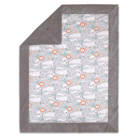 Peanut Shell Safari Adventure Pram Blanket