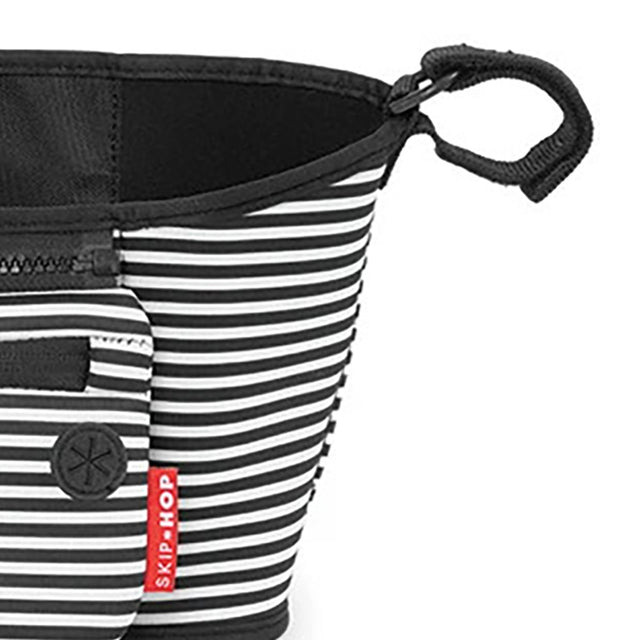 Skip Hop Grab & Go Stroller Organiser - Black & White Stripe