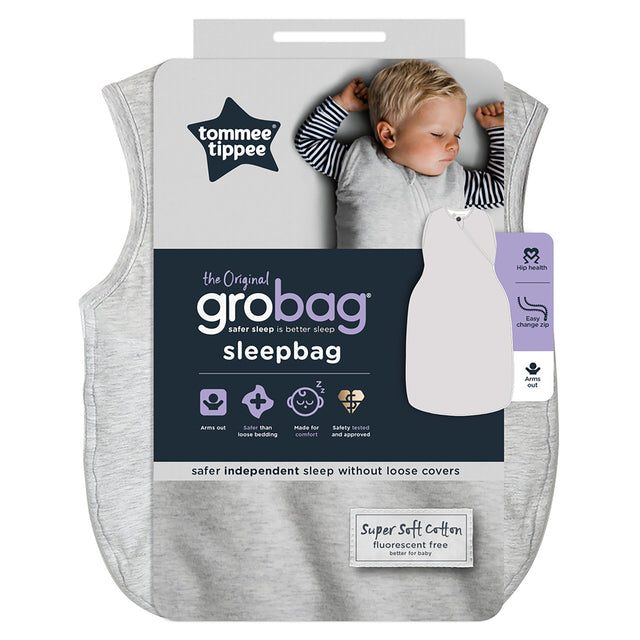 Tommee Tippee Grobag Independent Sleep Bag 1.0 TOG, Grey