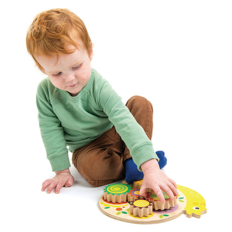 Tender Leaf Toys Snail Whirls Wooden Puzzle