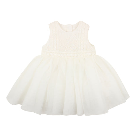 Bebe Embroidered Organza Dress Ivory