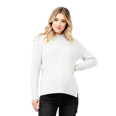 Ripe Cable Nursing Knit - Snow