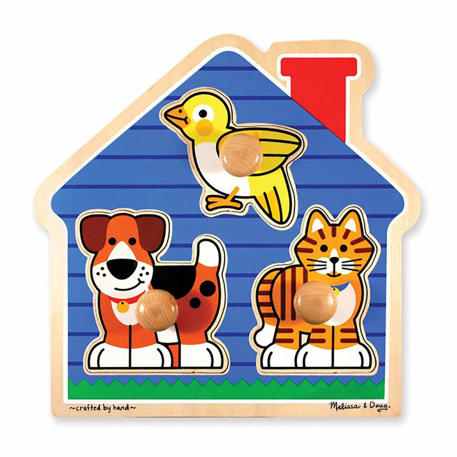 Melissa & Doug House Pets Wooden Jumbo Puzzle Game