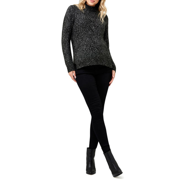 Ripe Cable Nursing Knit - Black