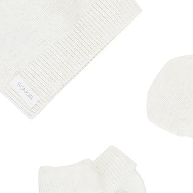 Bonds Baby Organic Beanie Set - Snowy Marle