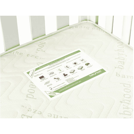 Babyhood Bamboo Breathe Eze Spring Mattress 1295L x 690W x 100H