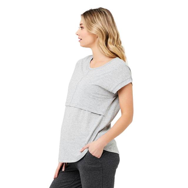 Ripe Richie Nursing Tee - Grey Marle