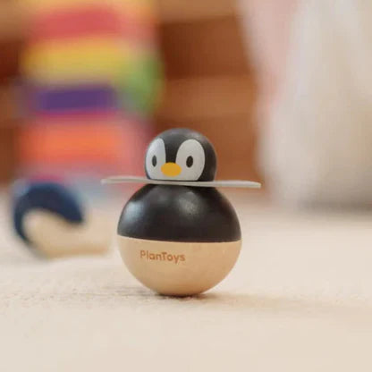 PlanToys Montessori-Inspired Penguin Wobbler