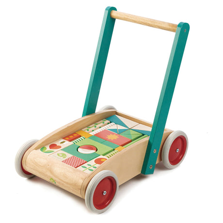 Tender Leaf Toys Wagon with Blocks