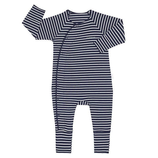 Newbies Cozysuit Black Sea & White Stripe