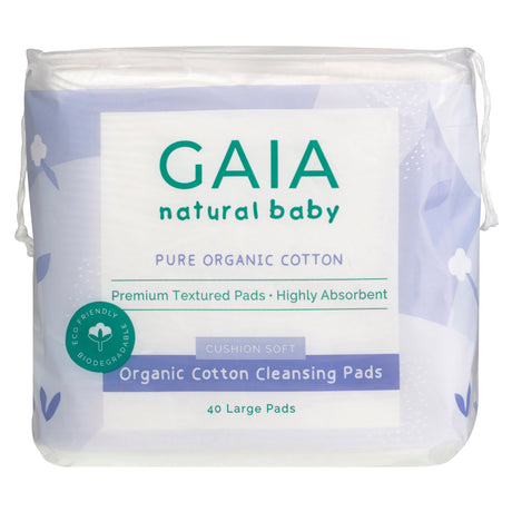 Gaia Organic Cotton Cleansing Pads 40 Pack